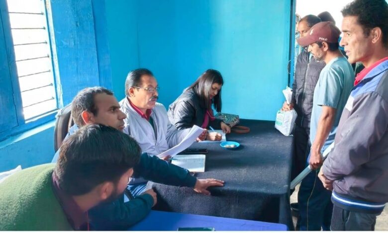 जनता के द्वार कार्यक्रम के तहत ग्राम चौपाल कार्यक्रम आयोजित