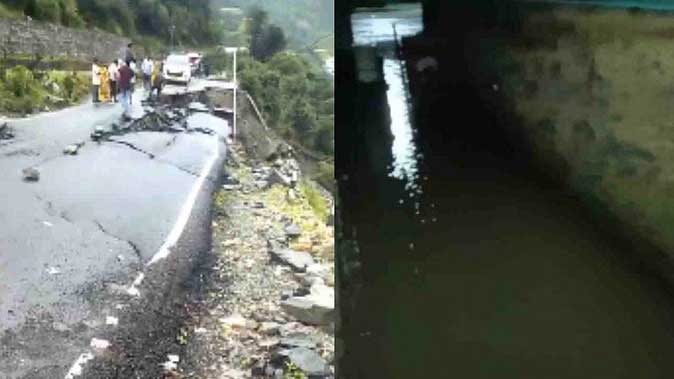 केदारनाथ यात्रा रोकी, श्रीनगर में घरों में घुसा पानी, यमुनोत्री में सड़क धंसी